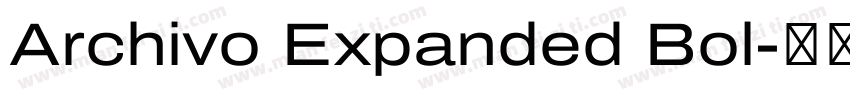 Archivo Expanded Bol字体转换